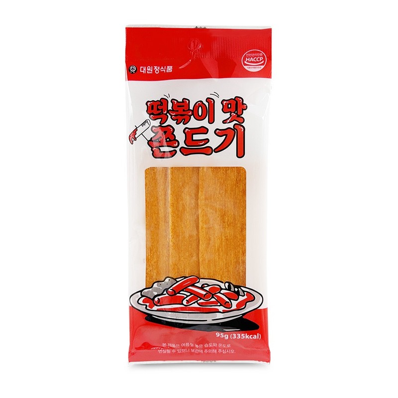 세일 대원정식품 떡볶이맛 쫀드기 95g 소비기한 26.06.29