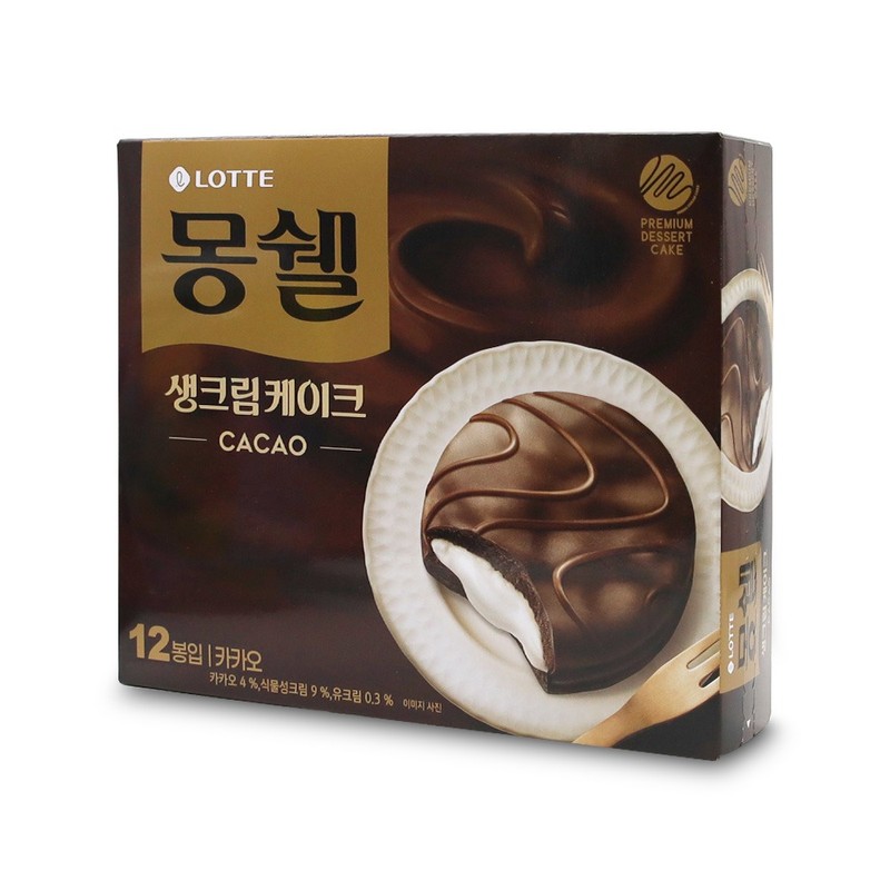 몽쉘 생크림 케이크 카카오 408g