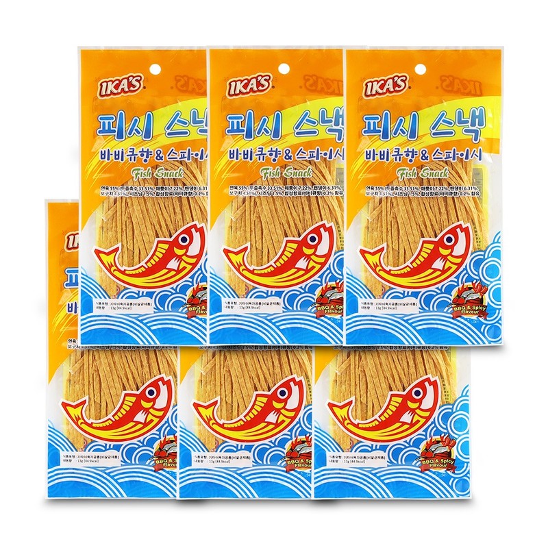 피시스낵 바비큐향 앤 스파이시 13gx24개 1팩