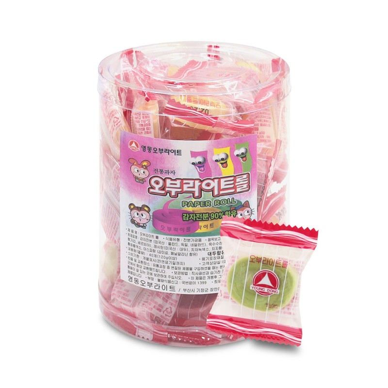 영동 오부라이트롤 120g 40개입 먹는테이프