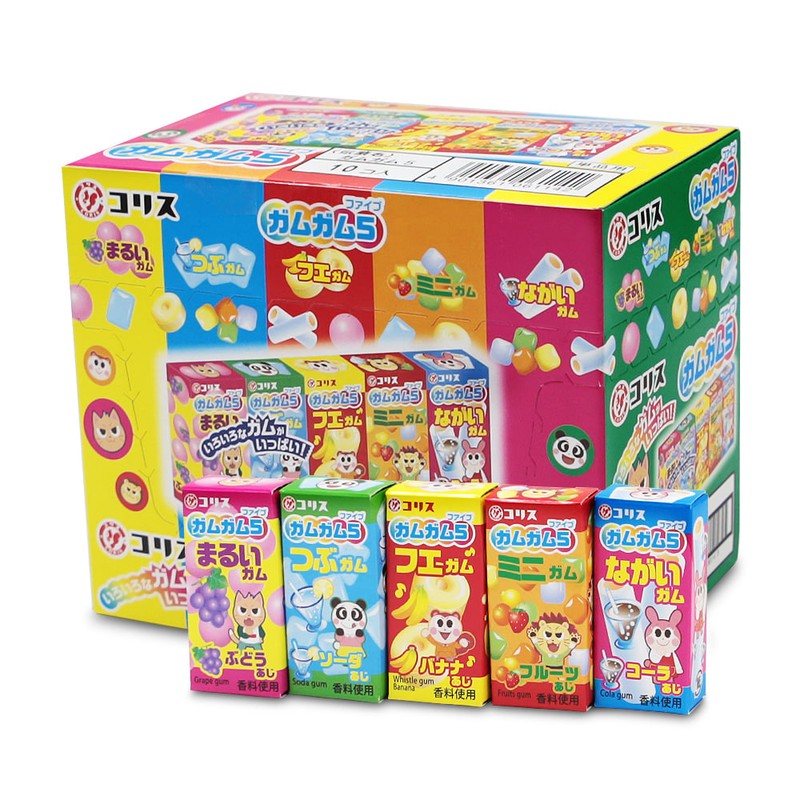 코리스 가무가무 추잉껌 38g 5p x10개 1통