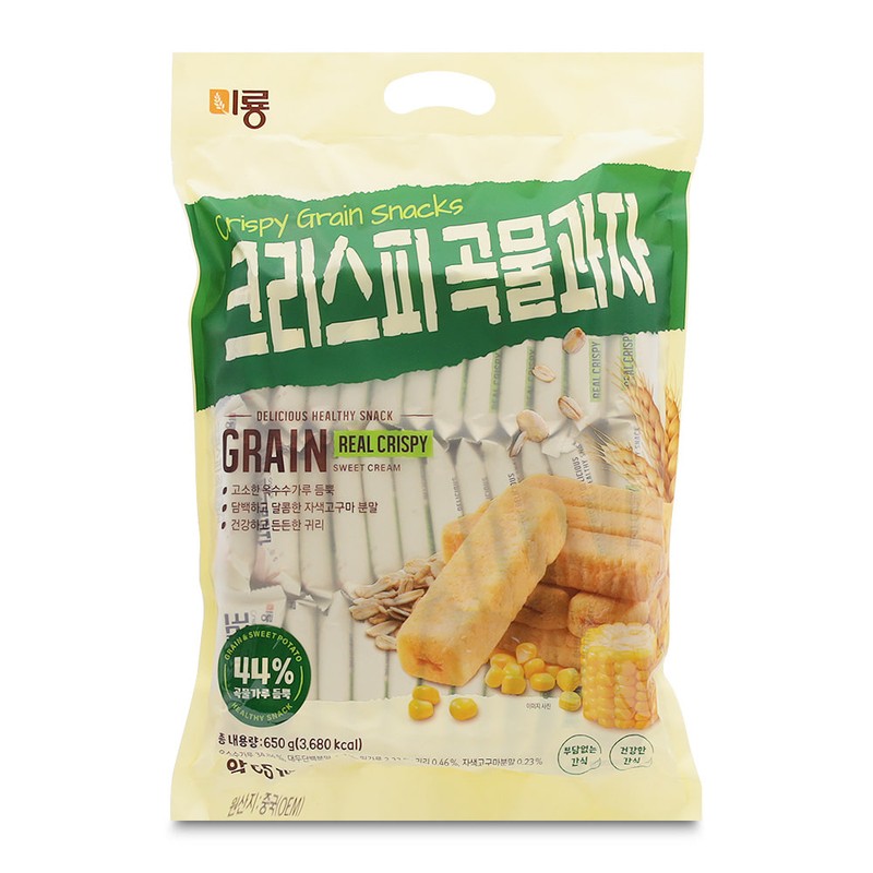 미룡 크리스피 곡물과자 650g