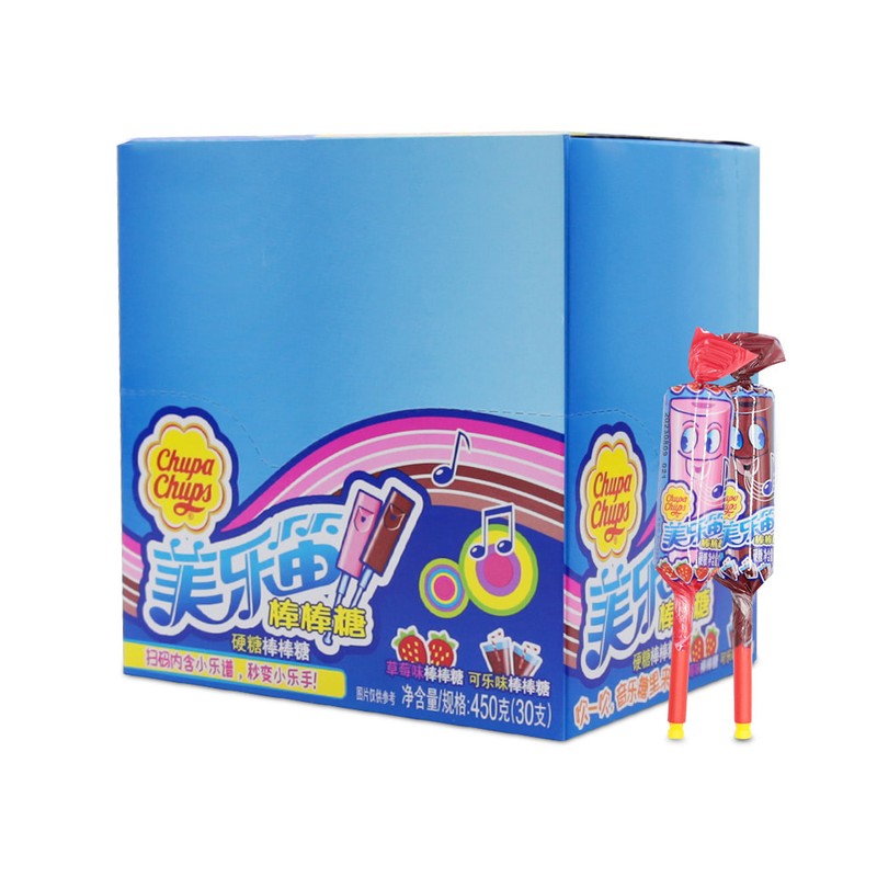 츄파춥스 피리캔디 2가지맛 딸기맛 콜라맛 15gx30개 1통