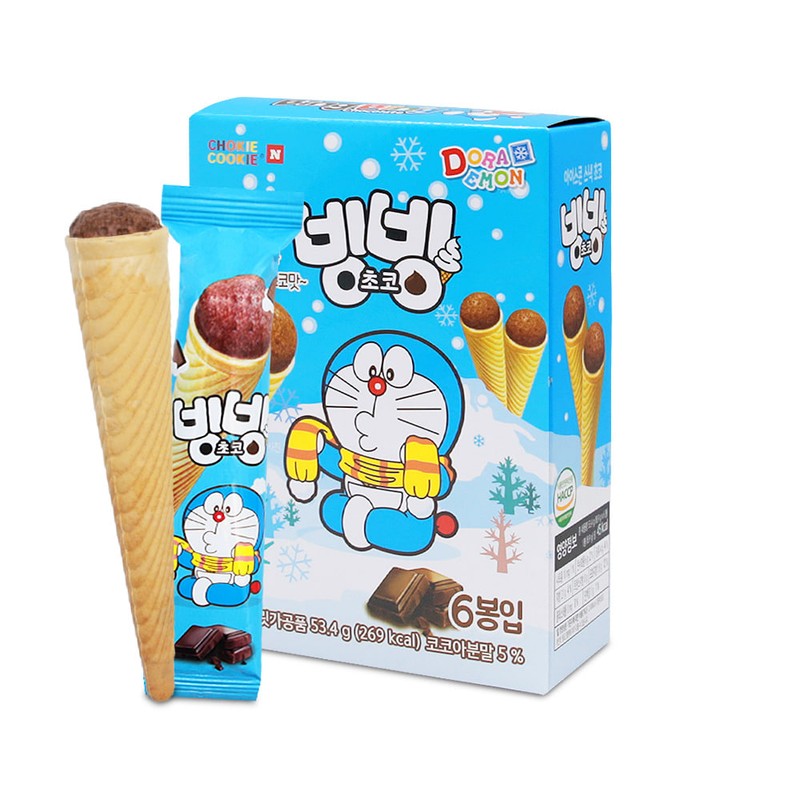 도라에몽 아이스콘 스낵 초코 1개