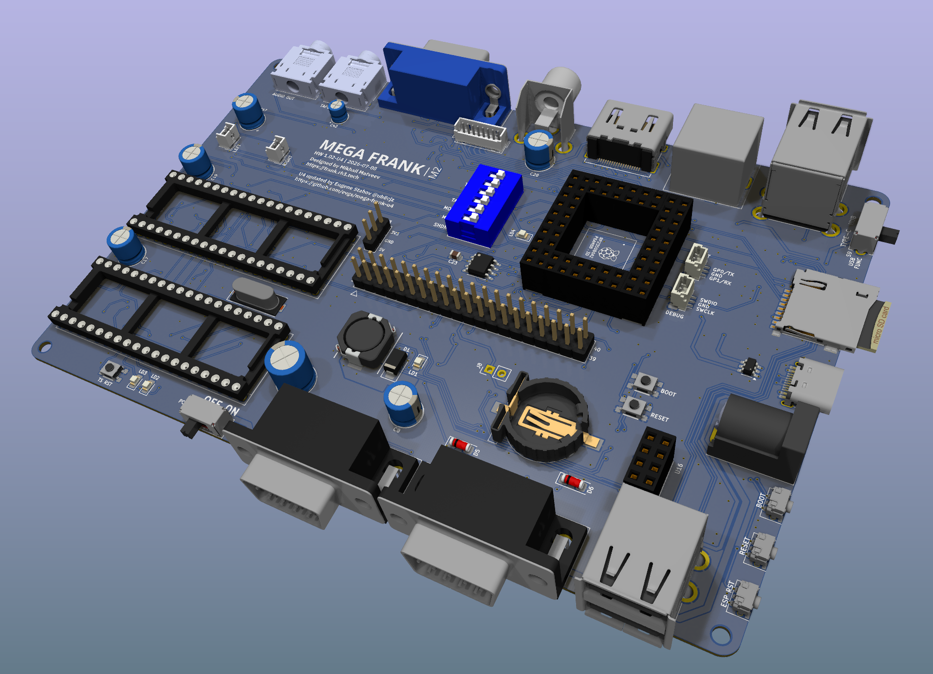Mega frank u4, from the project README