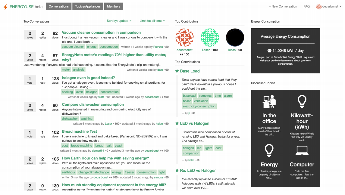 The EnergyUse Platform