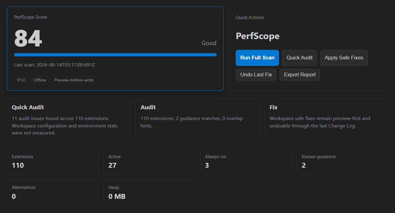 Quick Extension Audit