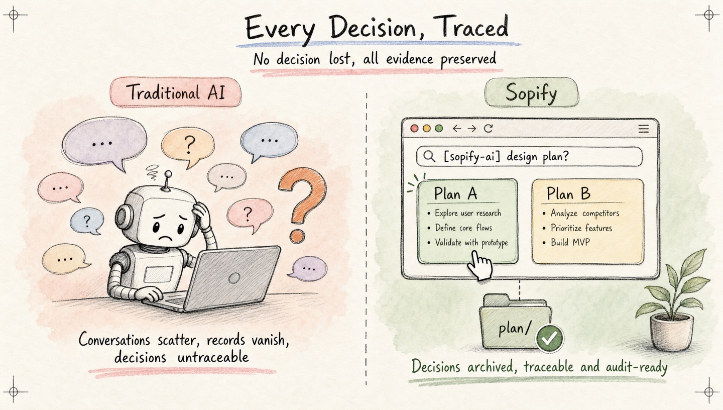 Every decision traced — auditable and reviewable