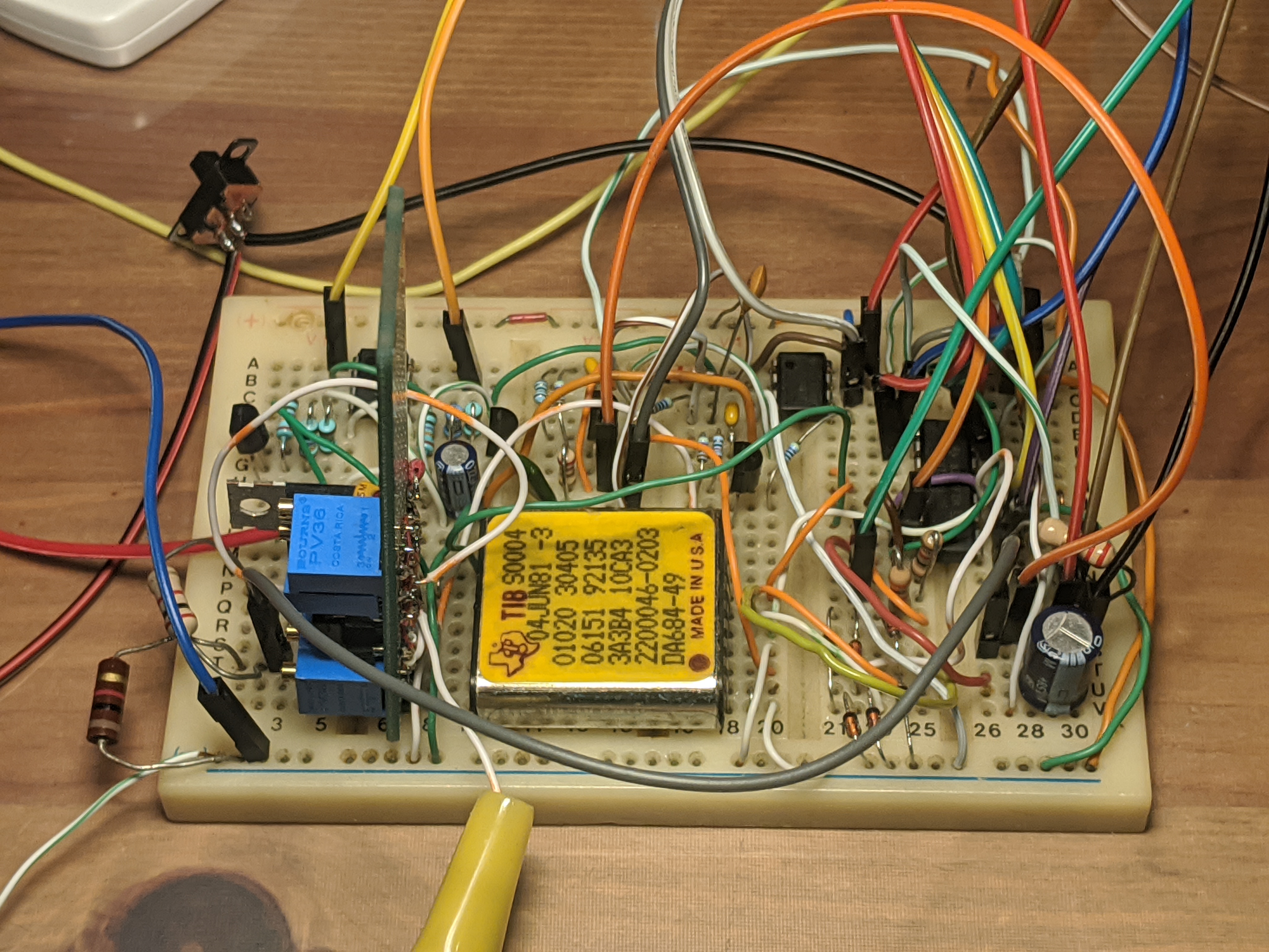 Breadboard closeup