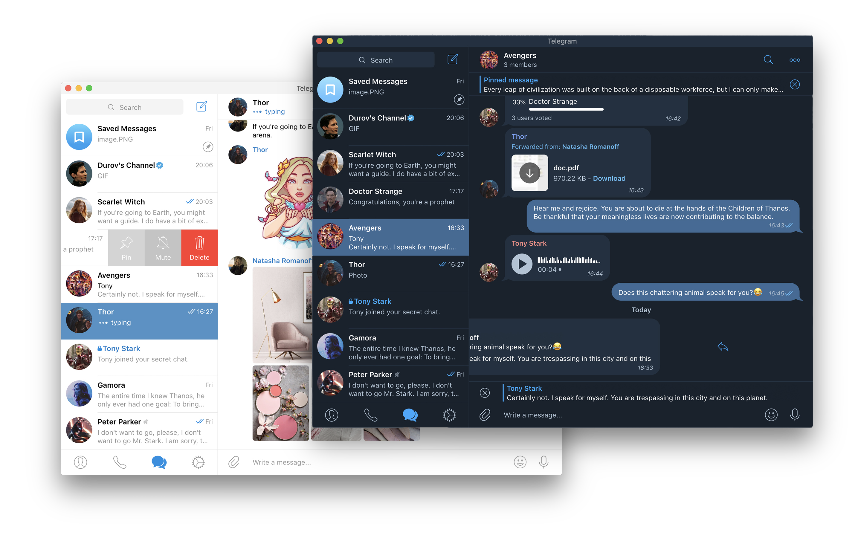 Telegram macOS screenshot