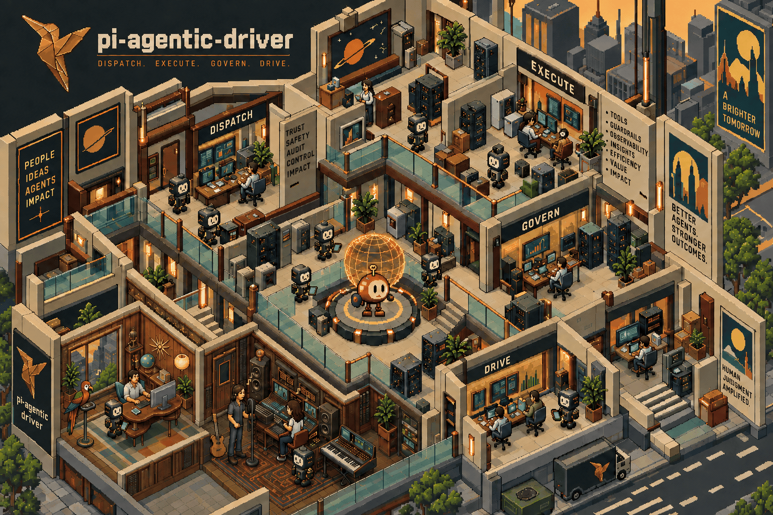 Full-color Agentic Driver control vault