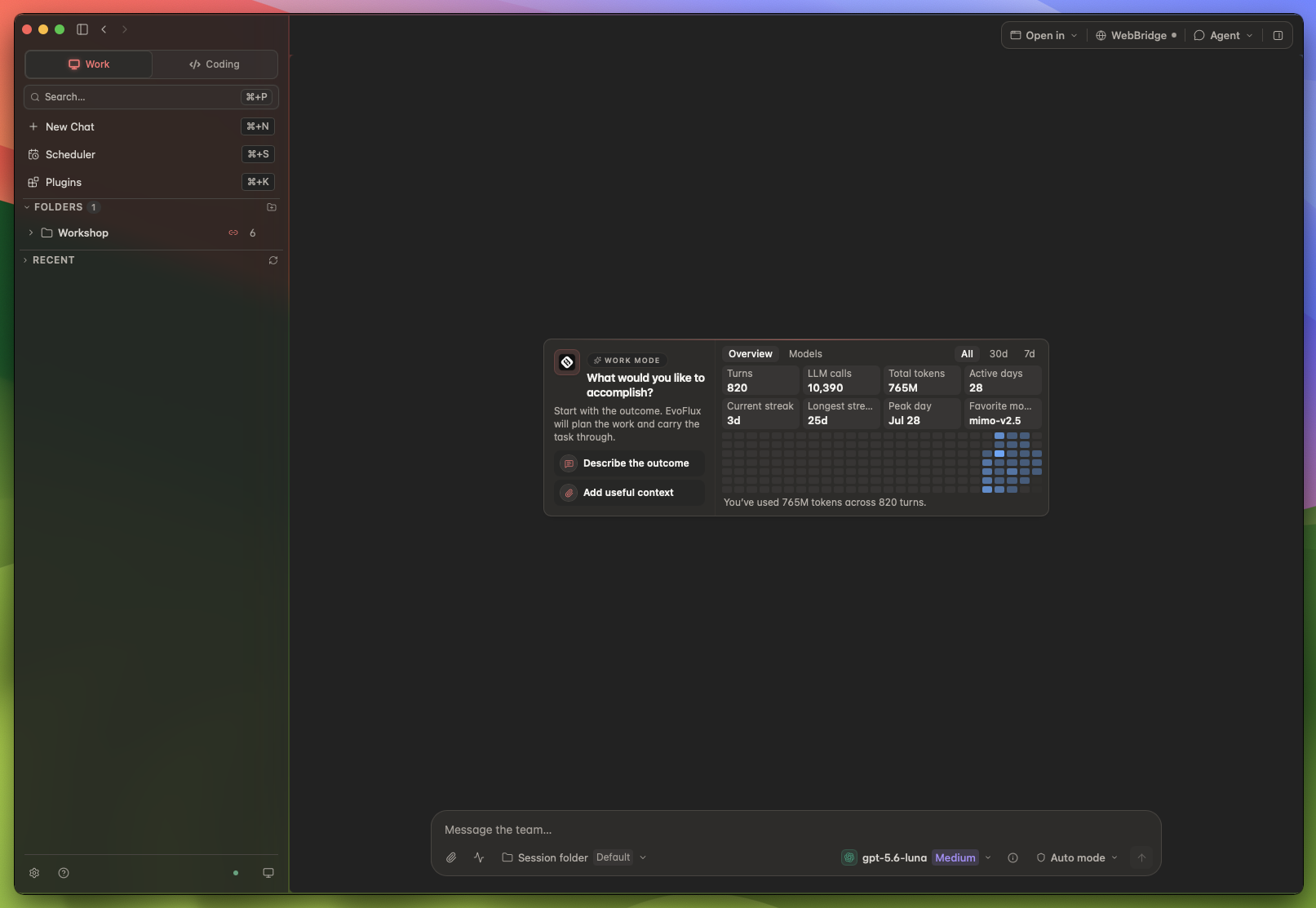 EvoFlux Work mode ready for a new outcome