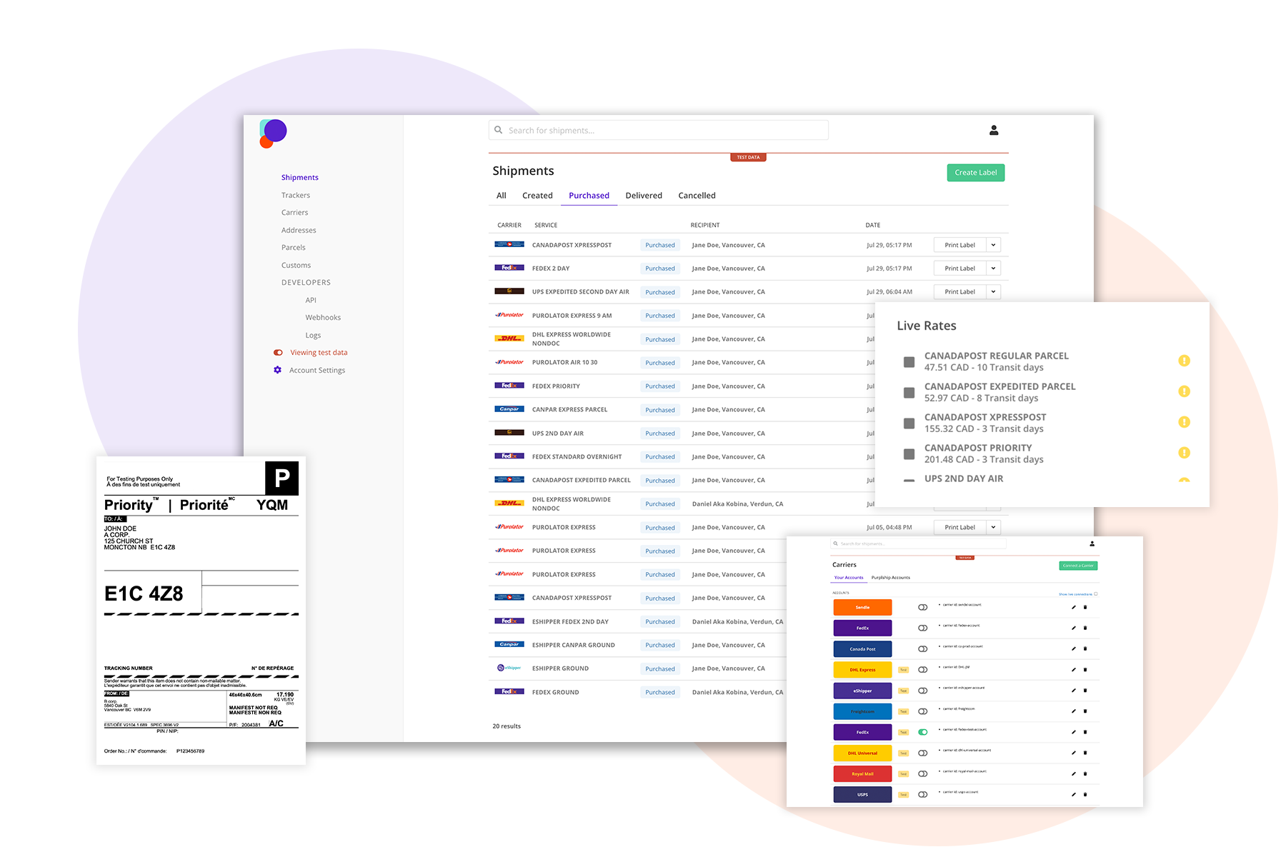 Karrio Dashboard