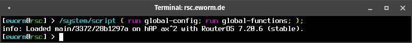 screenshot: run scripts