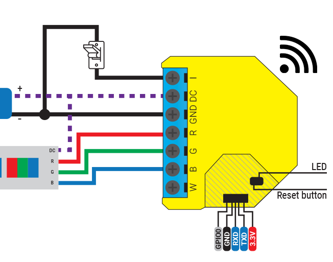 Screenshot of Shelly wiring diagram that most likely lines up with this project