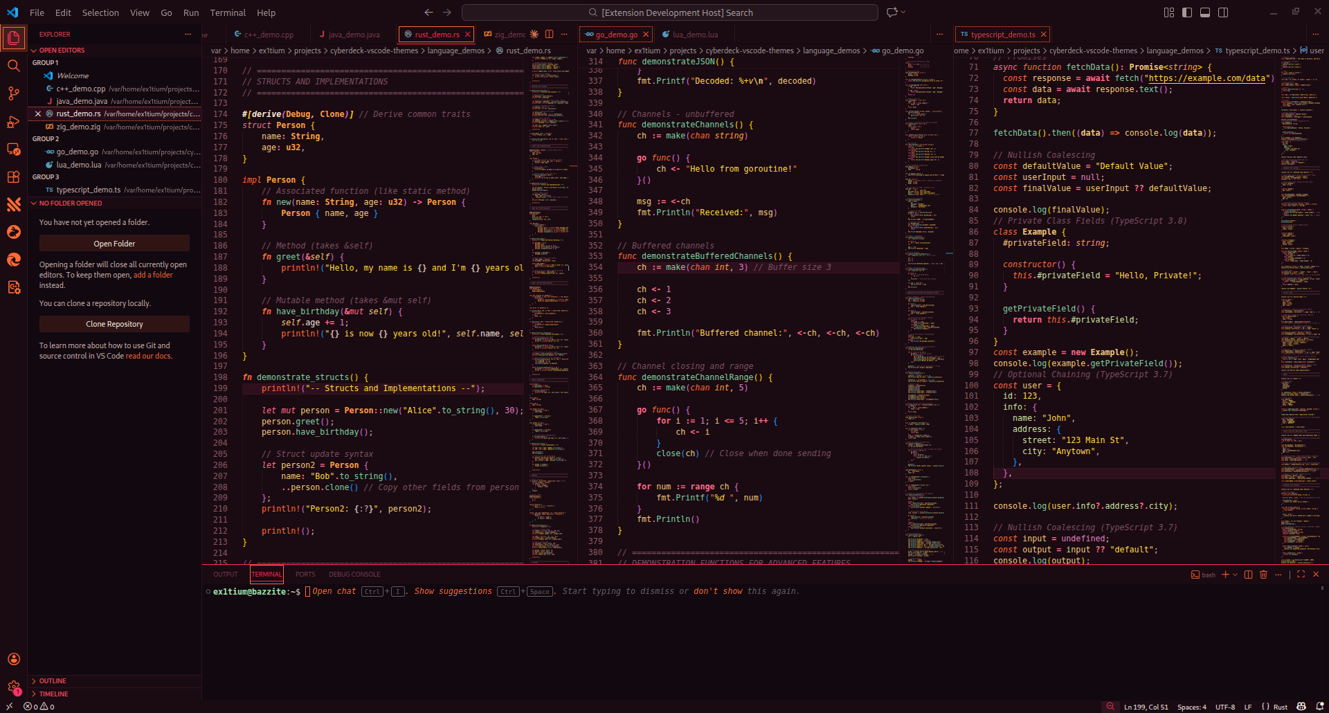 Cyberdeck Sunset Theme