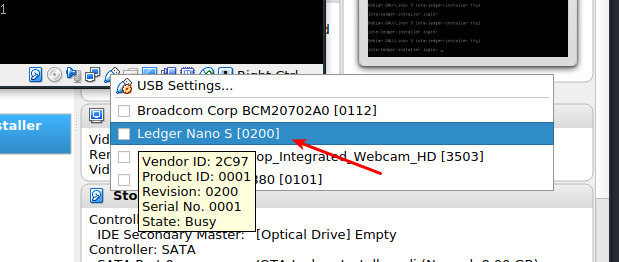 USB Settings