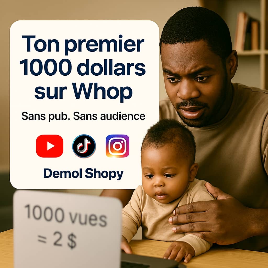 Ton premier $1000 sur Whop