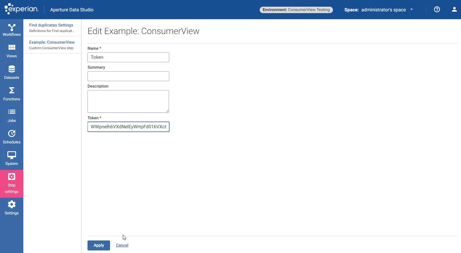 Aperture - Consumer View Setting