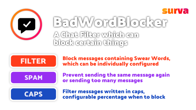 BadWordBlocker plugin features