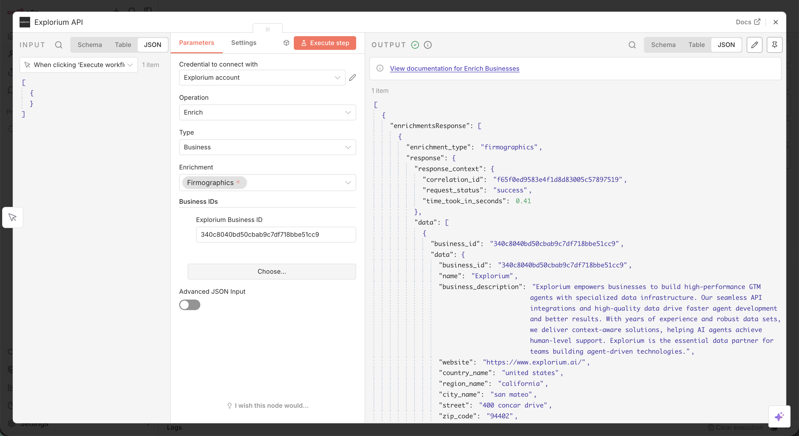 Explorium MCP use example