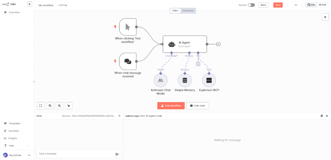 Explorium MCP use example