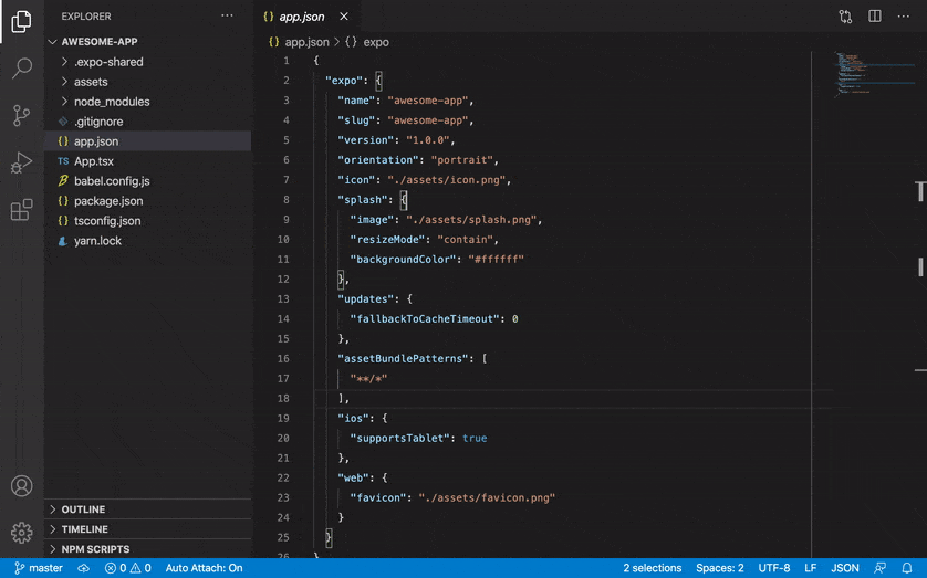 vscode-expo overview