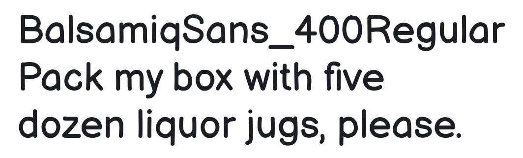 BalsamiqSans