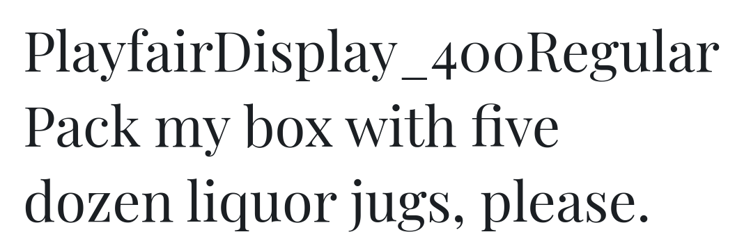 PlayfairDisplay
