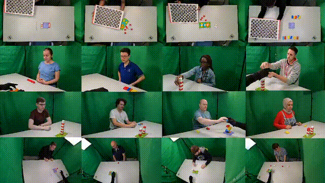 Multi-view human-robot interaction footage from QUB-PHEO