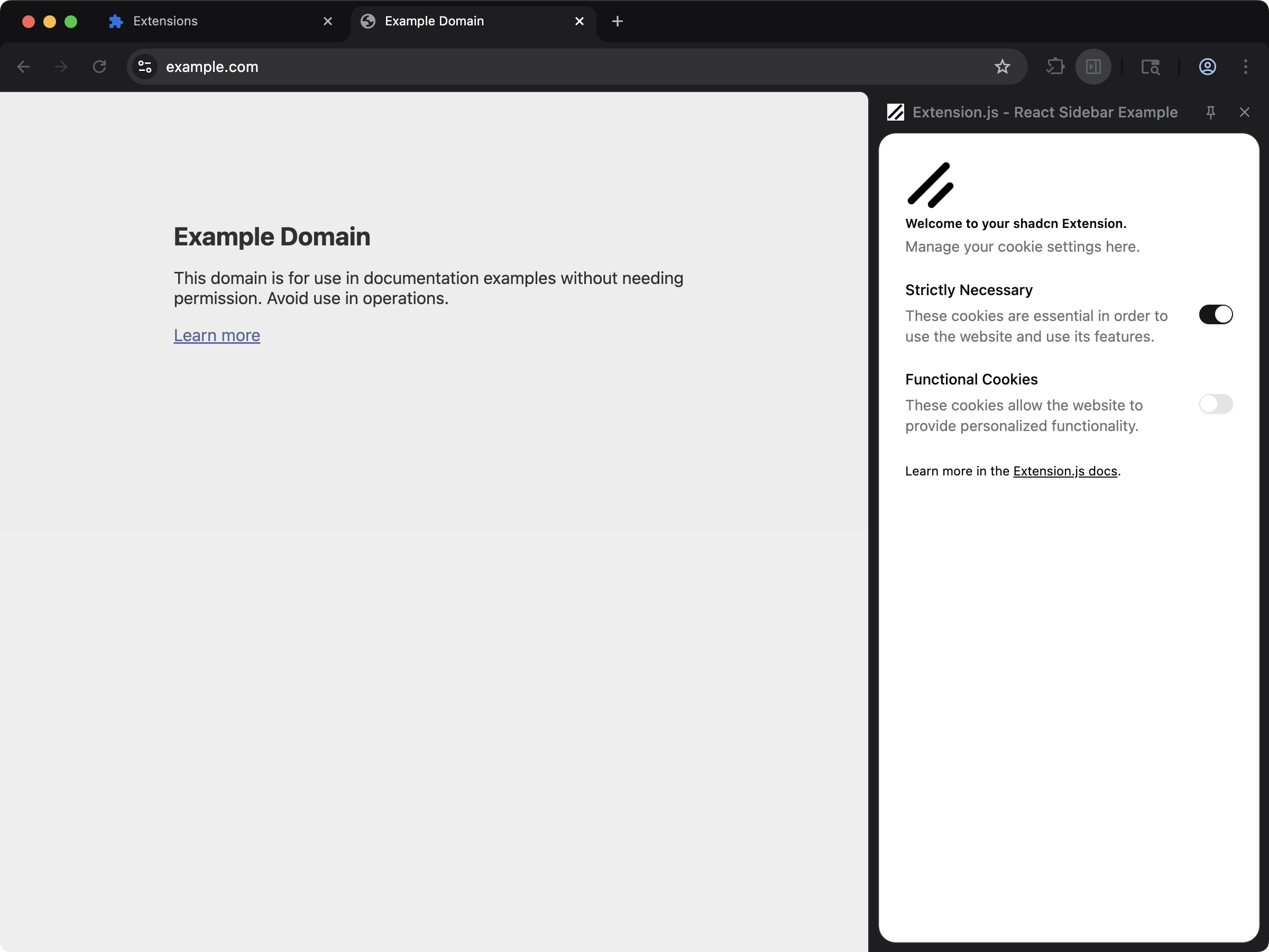 sidebar-shadcn screenshot
