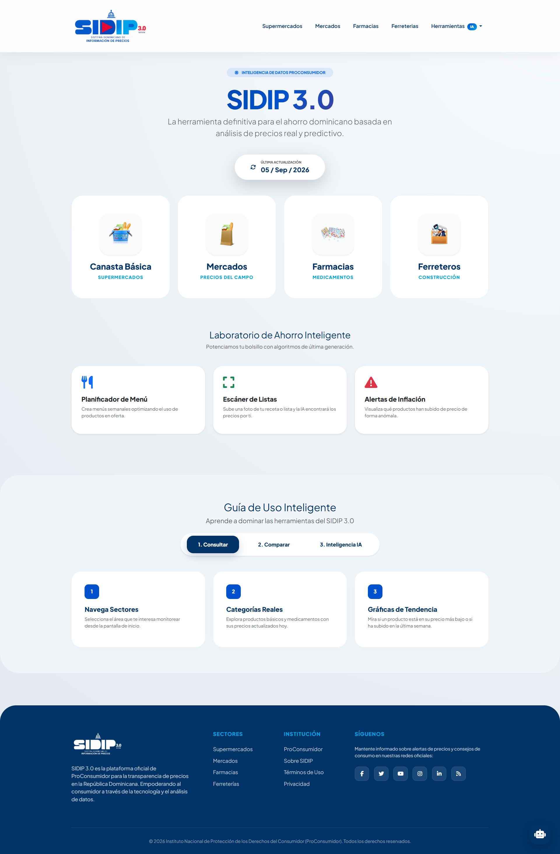 SIDIP (Sistema Dominicano de Información de Precios) - Media 1