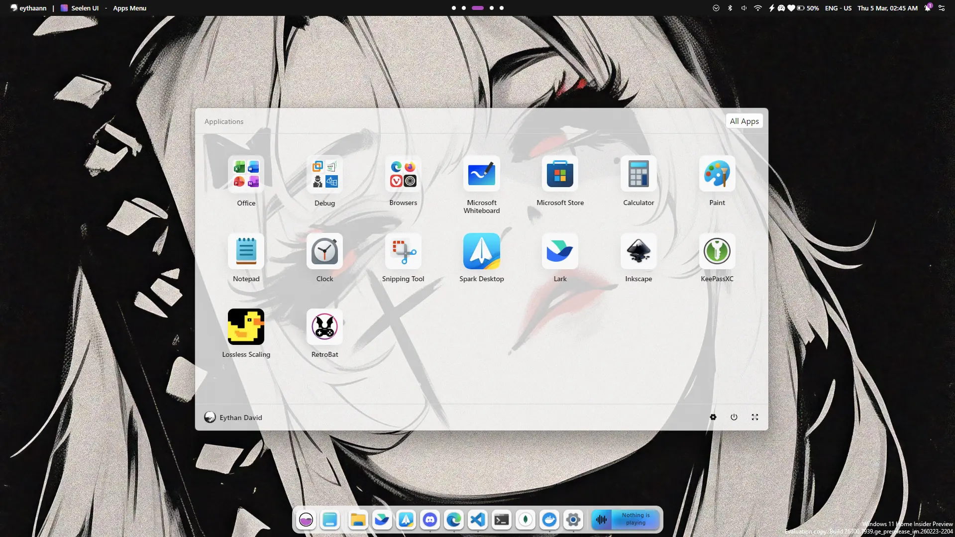 Seelen UI App Launcher