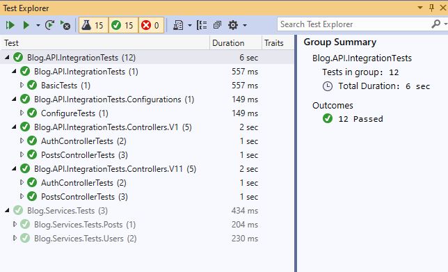 xUnit integration Tests