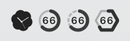 Monochrome, light menu bar