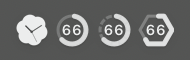 Monochrome, dark menu bar