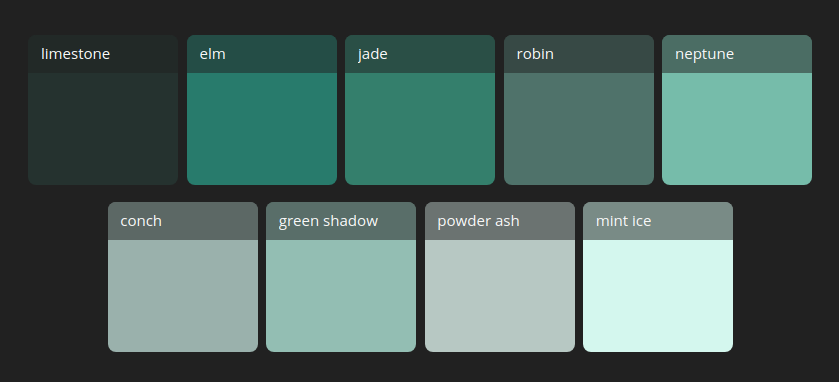Jade color scheme