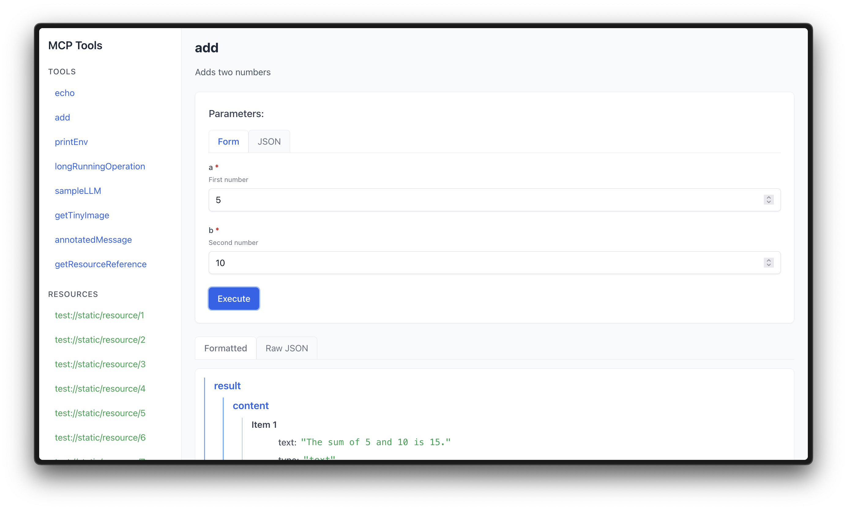 MCP Web Interface