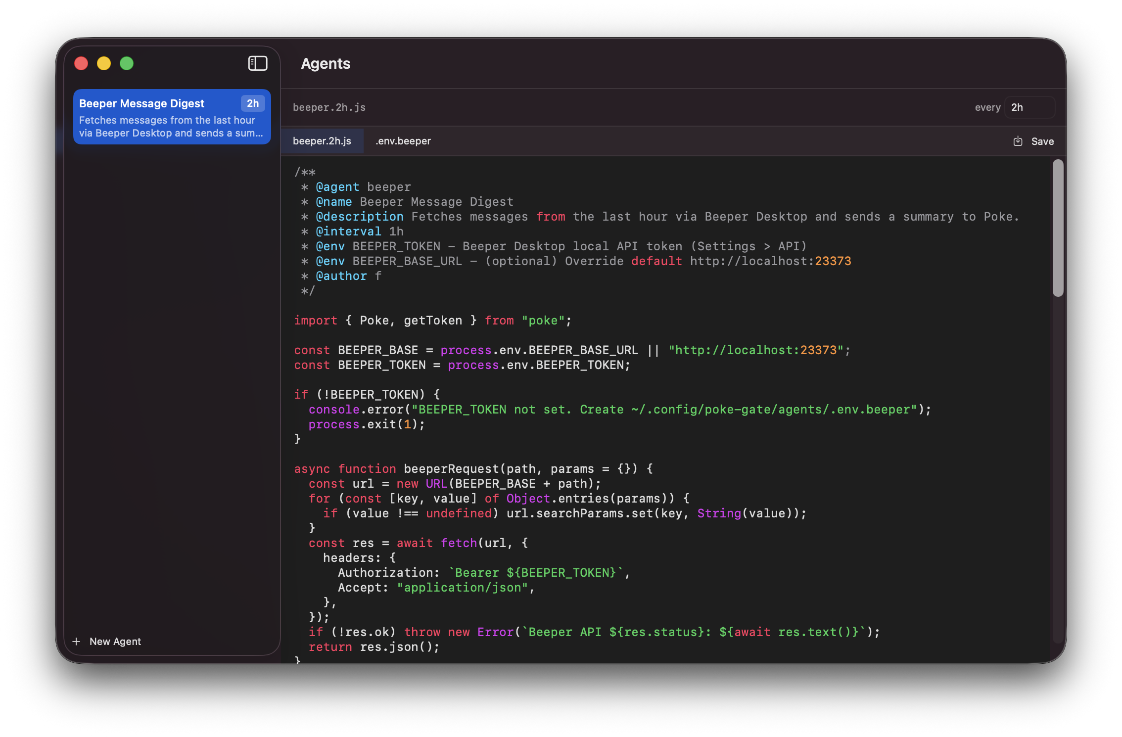 Agents Editor