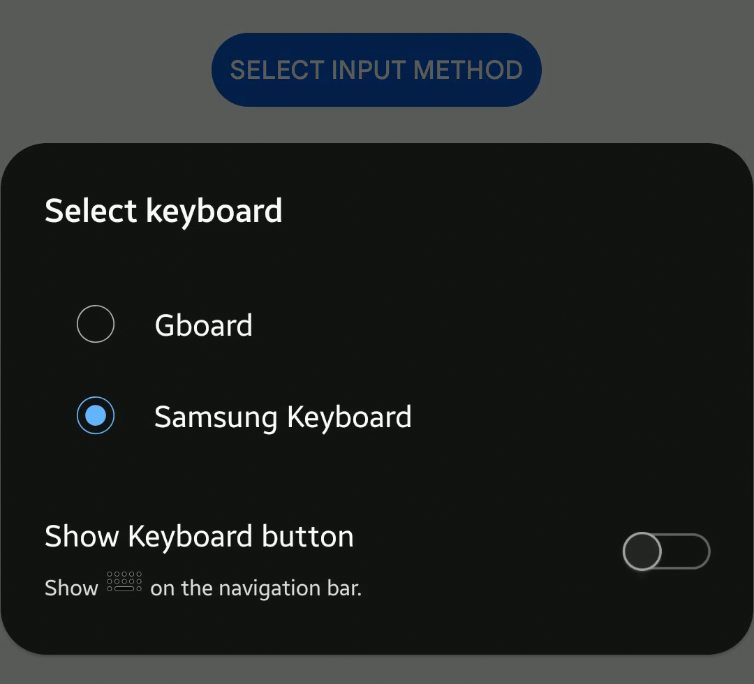 Chose Gboard as your input method