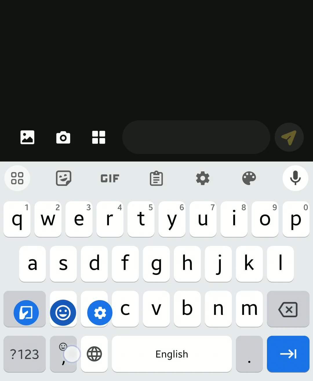  Switch to emoji input mode 