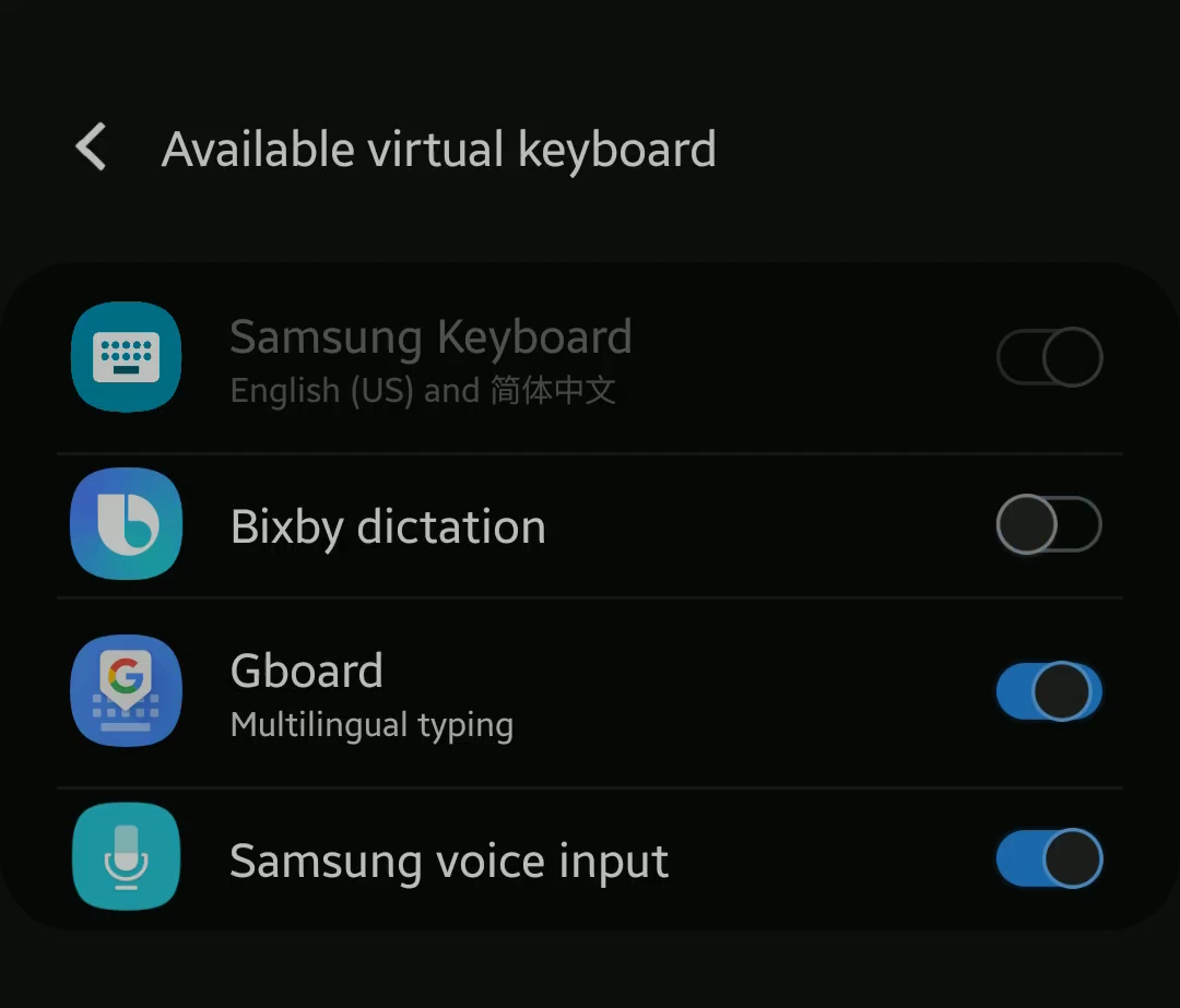 Enable Gboard on your device 