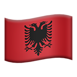 apple version: Flag: Albania