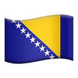 apple version: Flag: Bosnia & Herzegovina