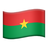 apple version: Flag: Burkina Faso