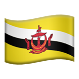 apple version: Flag: Brunei