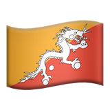 apple version: Flag: Bhutan