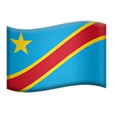 apple version: Flag: Congo - Kinshasa