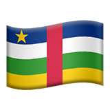 apple version: Flag: Central African Republic