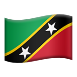 apple version: Flag: St. Kitts & Nevis